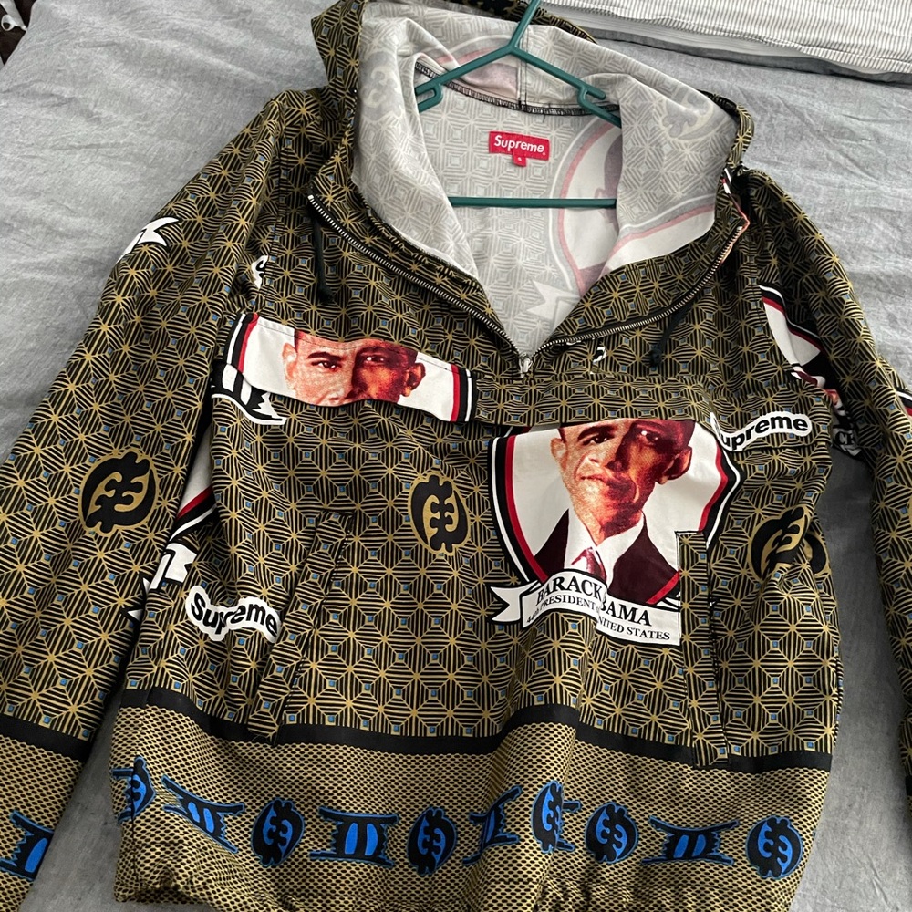 Supreme Obama Anorak size small